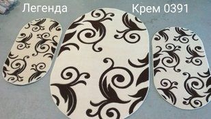 Коврик Legenda Овал 0,80x1,50 (0391 - Ветка) Cream LEG-OVA-080150-0391-Cream фото
