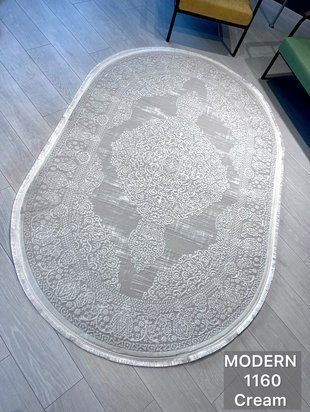 Килим Modern Овал 0,80x1,50 (1160G) Cream MOD-OVA-080150-1160G-Cream фото